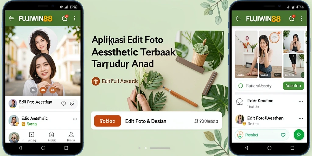 Antarmuka edit foto aesthetic FUJIWIN88 yang menarik dan mudah digunakan.