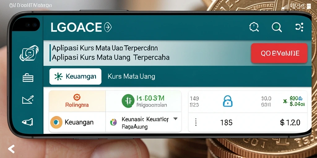 Screenshot utama LGOACE menampilkan antarmuka yang sederhana dan informatif untuk Kurs Mata Uang.